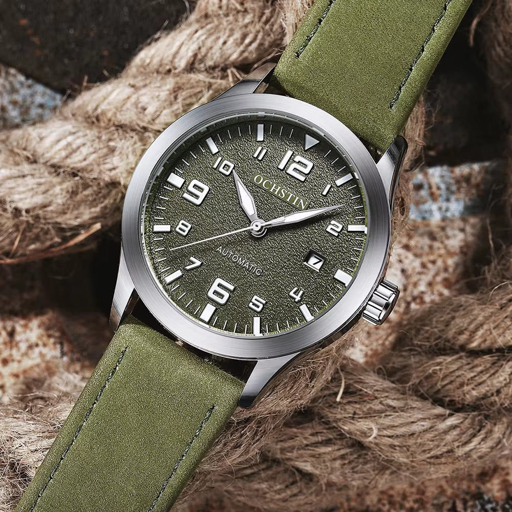 Men Automatic Mechanical Watch Luxury Casual Dress Military Outdoor Sports Army Mens Wristwatches Waterproof Male Clock