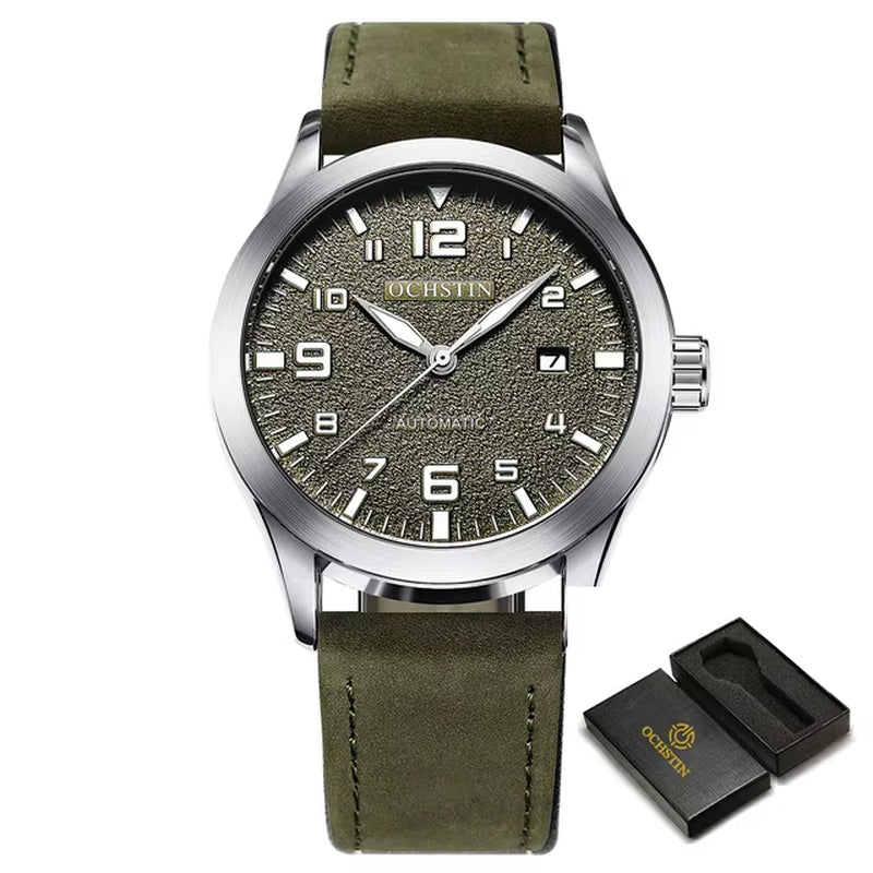 Men Automatic Mechanical Watch Luxury Casual Dress Military Outdoor Sports Army Mens Wristwatches Waterproof Male Clock